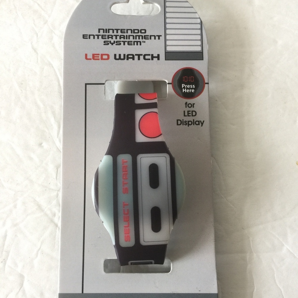 Nintendo Classic LED Silicone Watch NEW NWT